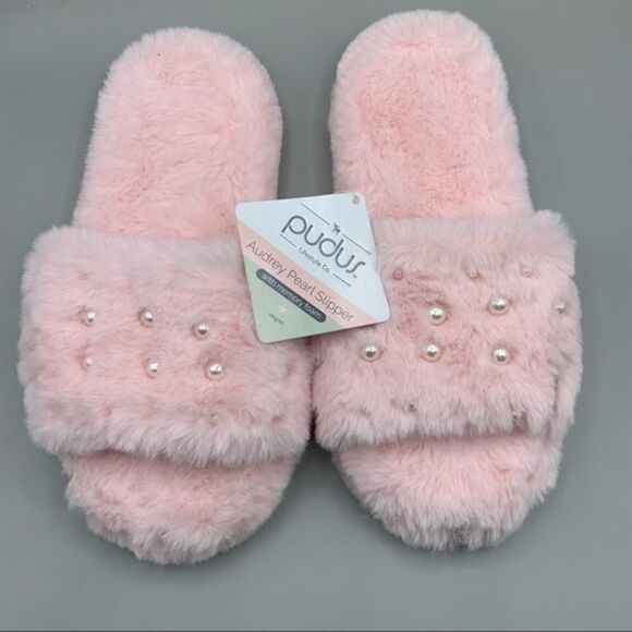 Pudus Audrey Pearl Memory Foam Slippers - Picture 2 of 7